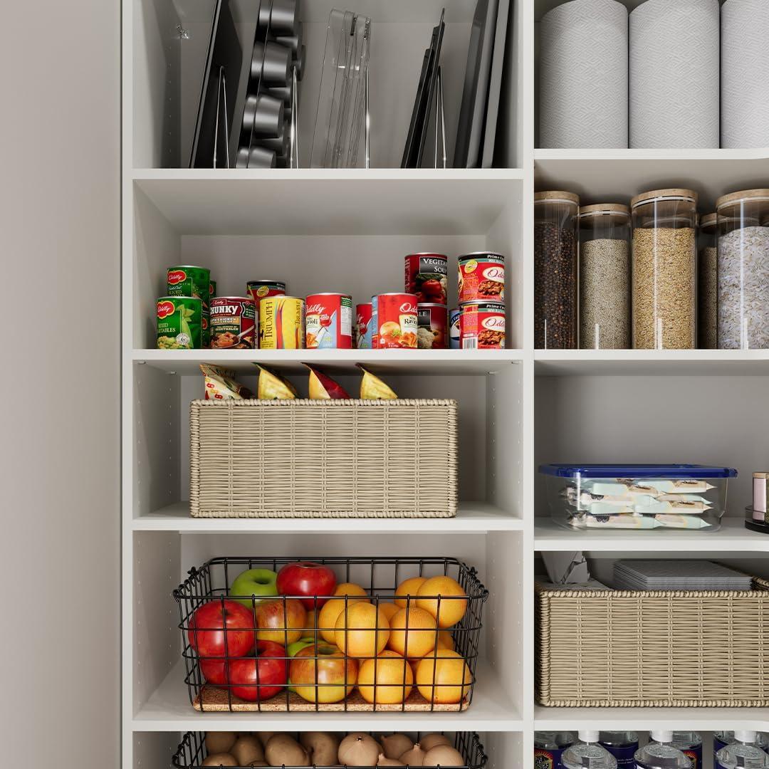 55 in. W White Wood Pantry Corner System