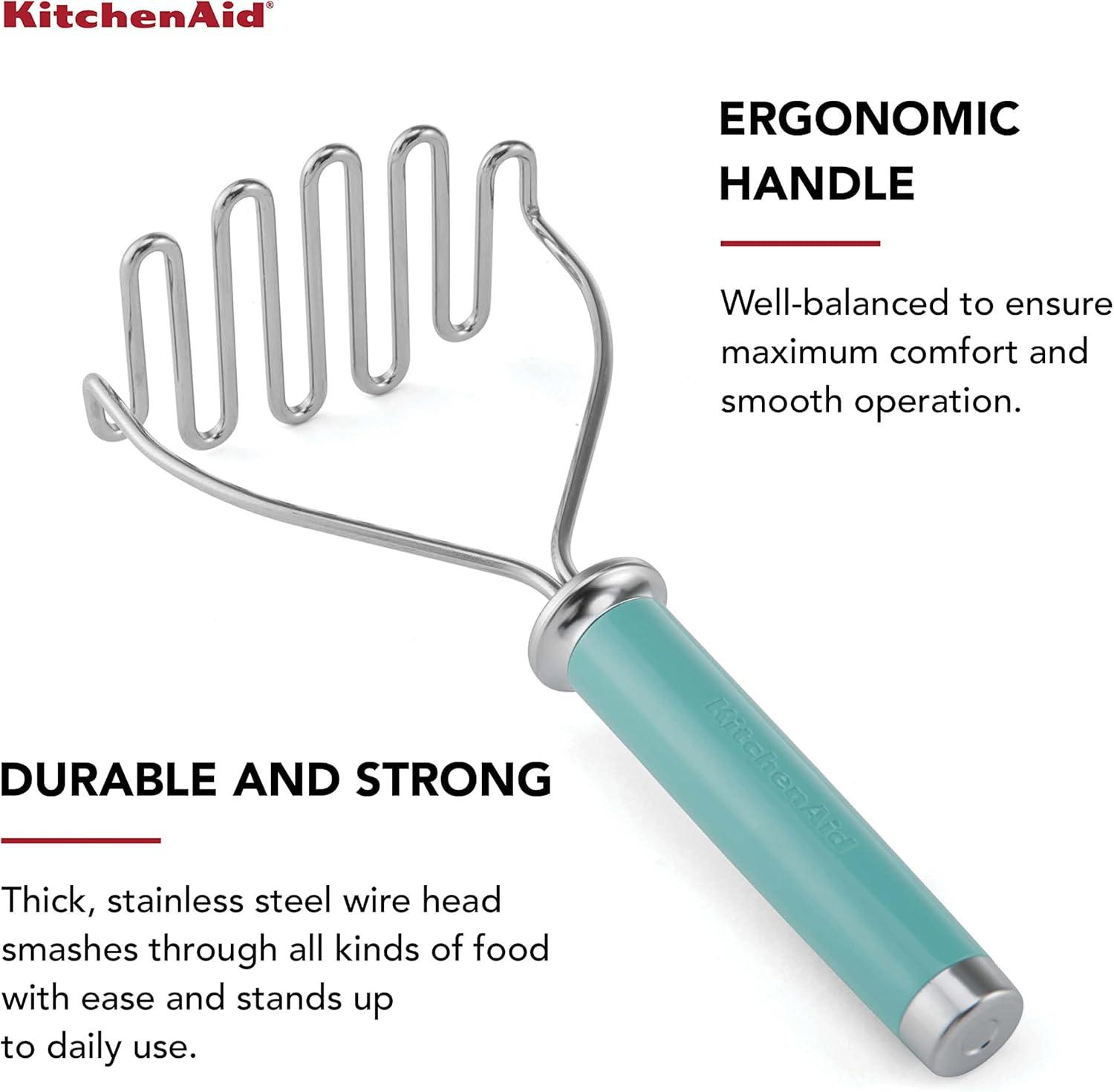 Aqua Sky Stainless Steel Wire Masher with Ergonomic Handle