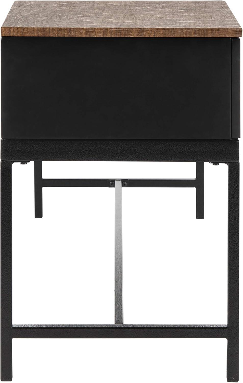 Maruka Bench with Storage - Grey Wash/Dark Green - Safavieh