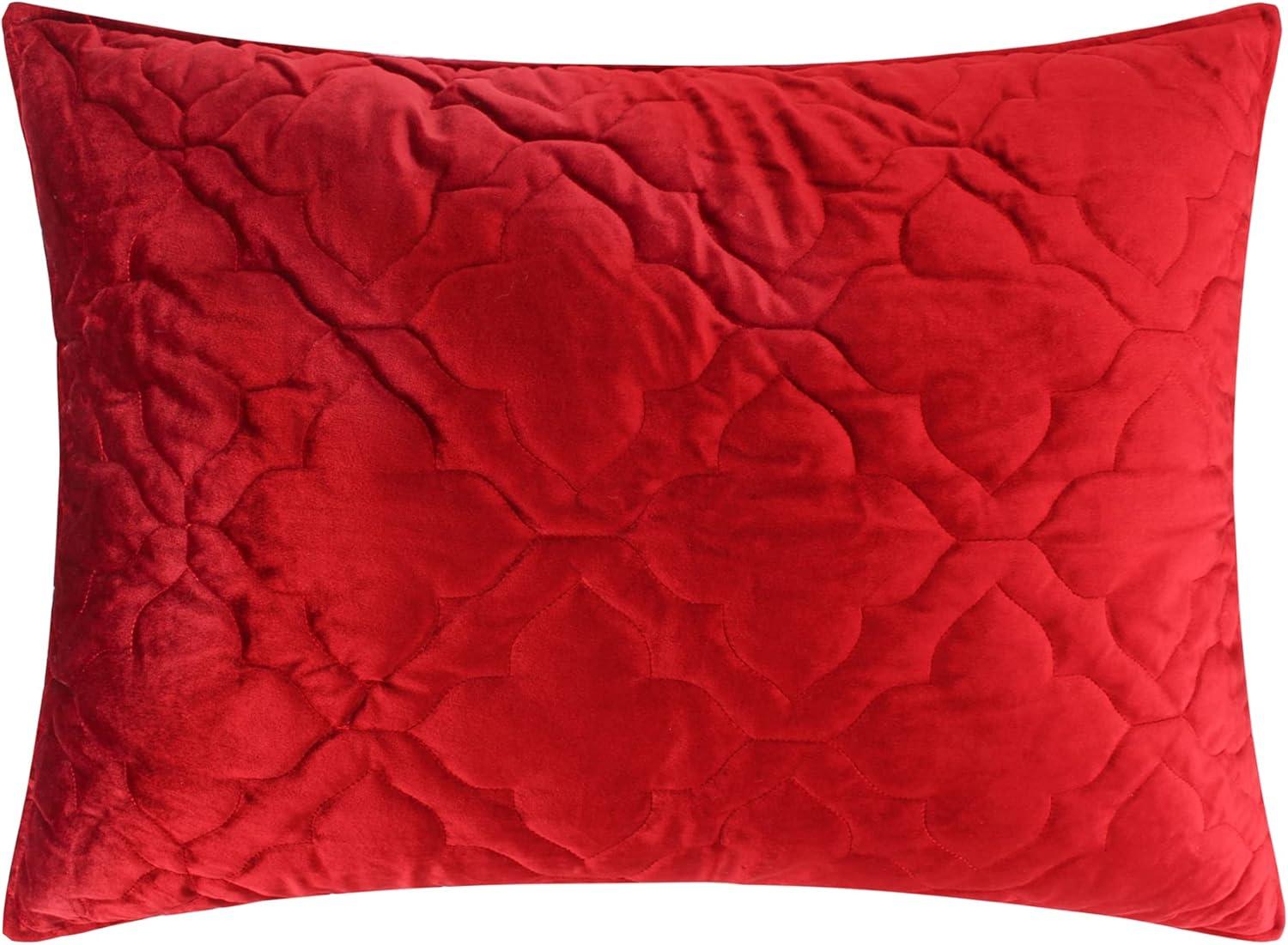 BH Caserta Velvet Red Sham - Levtex Home