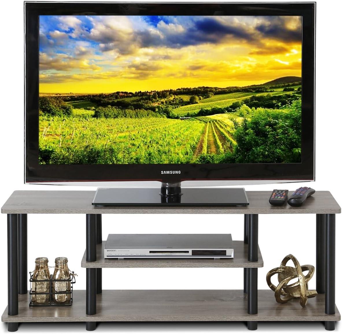 Furinno No Tools 3-Tier TV Stands for TV's up to 50" Entertainment Media Center