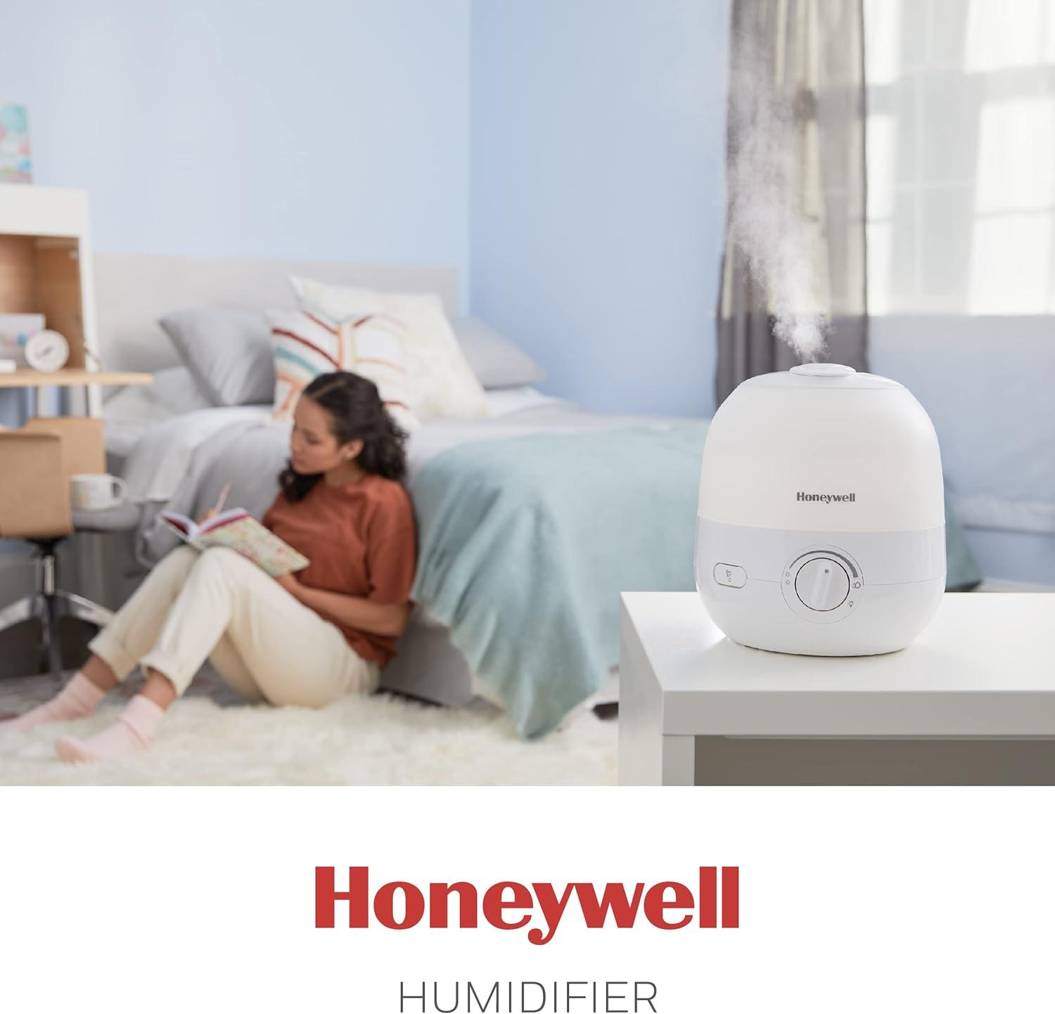 Honeywell Ultra Glow Light Changing Humidifier and Diffuser: Cool Mist, 24-Hour Run, No Filter, 100-300 sq. ft. Coverage