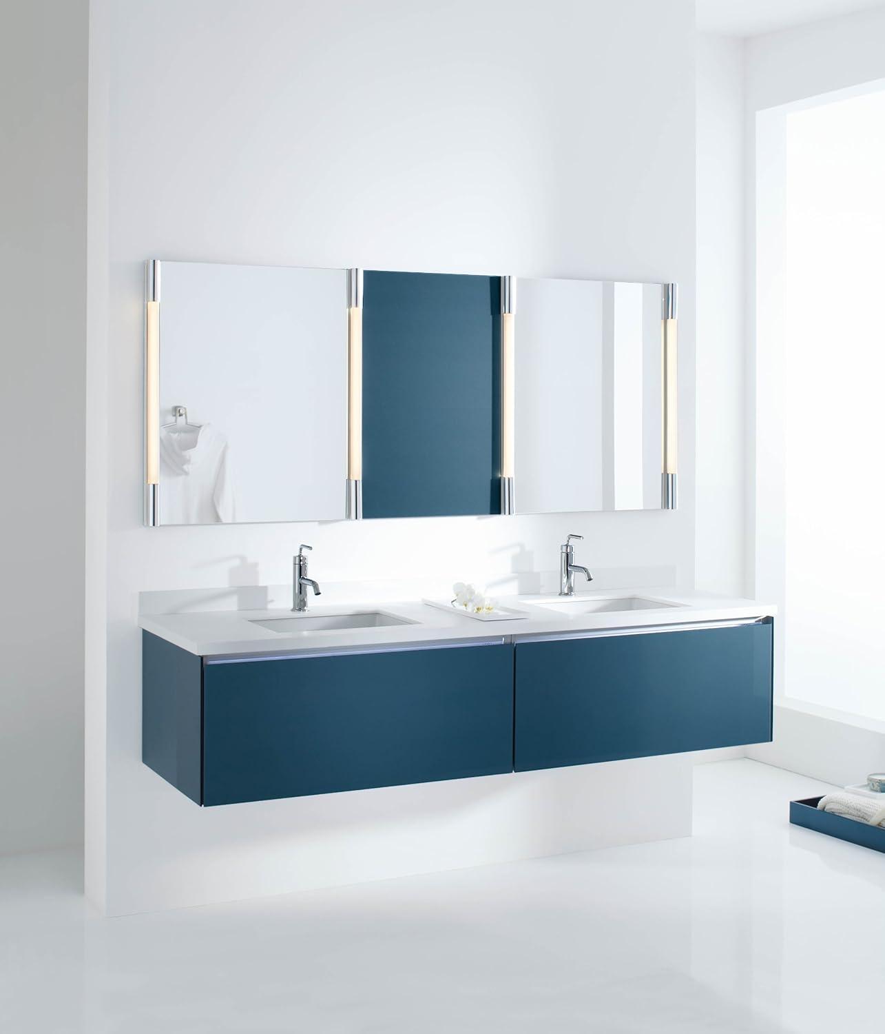 Verticyl Rectangular Undermount Bathroom Sink with Overflow