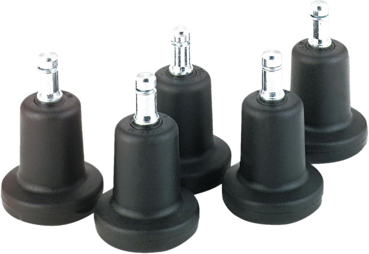 High Profile Bell Glides Set, Black, 2-5/16" Height, 5-Pack