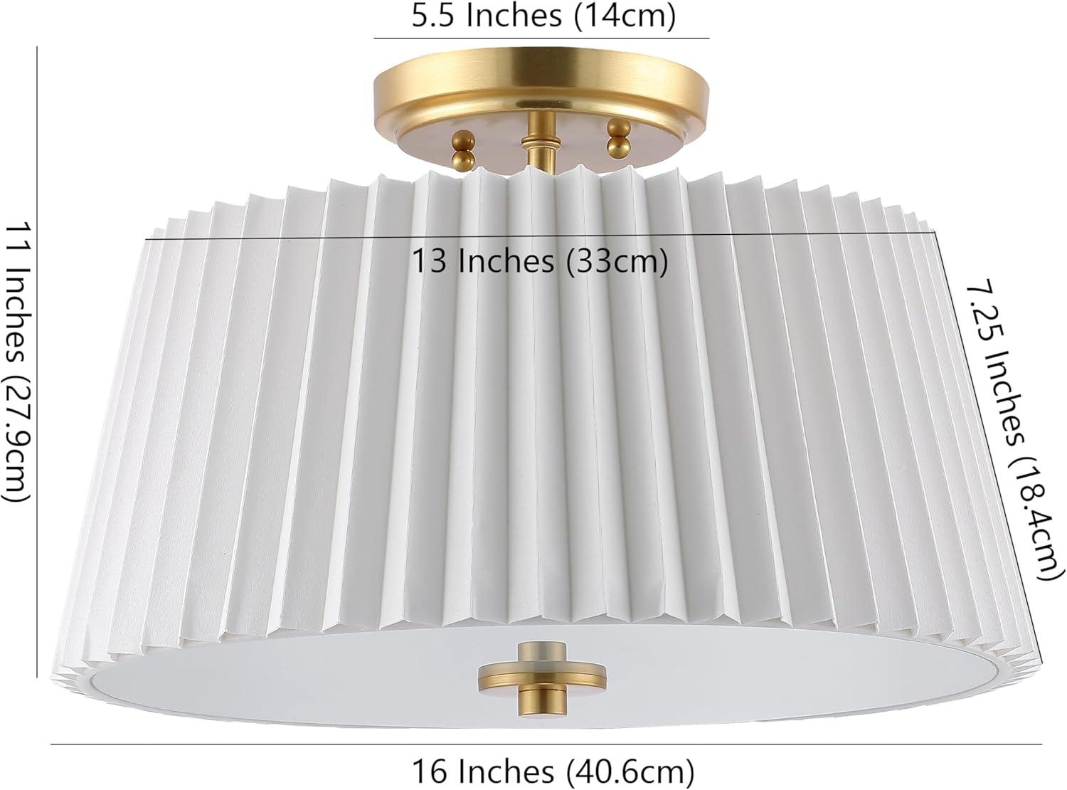 Aldrich Fabric Semi Flush Mount