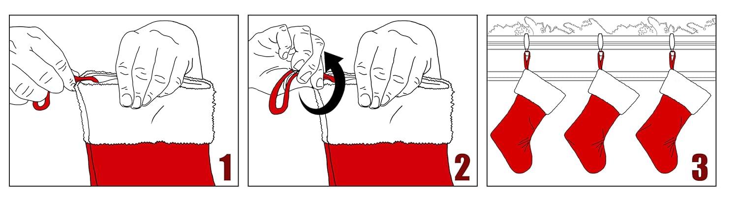 Haute Decor Hangright Adjustable Christmas Stocking