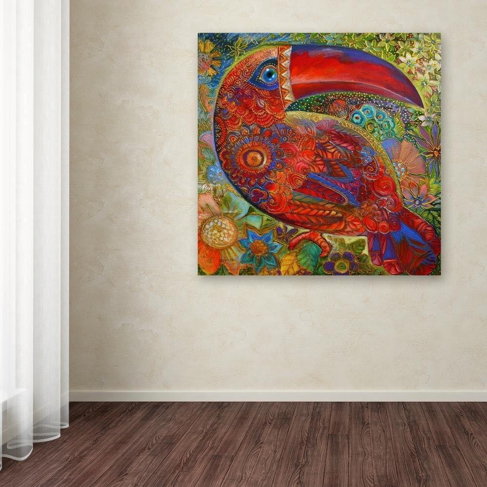 Trademark Fine Art 'Toucan Deco' Canvas Art by Oxana Ziaka