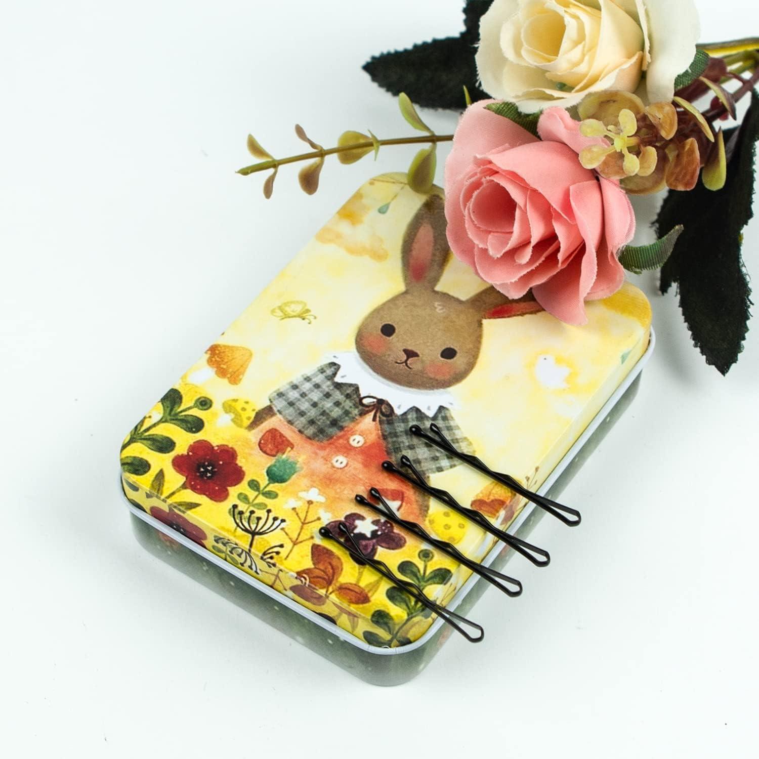 Mini Bobby Pins Black .. with Cute Case, 200 .. CT 1.38 Inch Small .. Hair Bobby Pins for .. Buns, Premium Hair Pins .. for Kids, Girls and .. Women, Great for All .. Hair Types