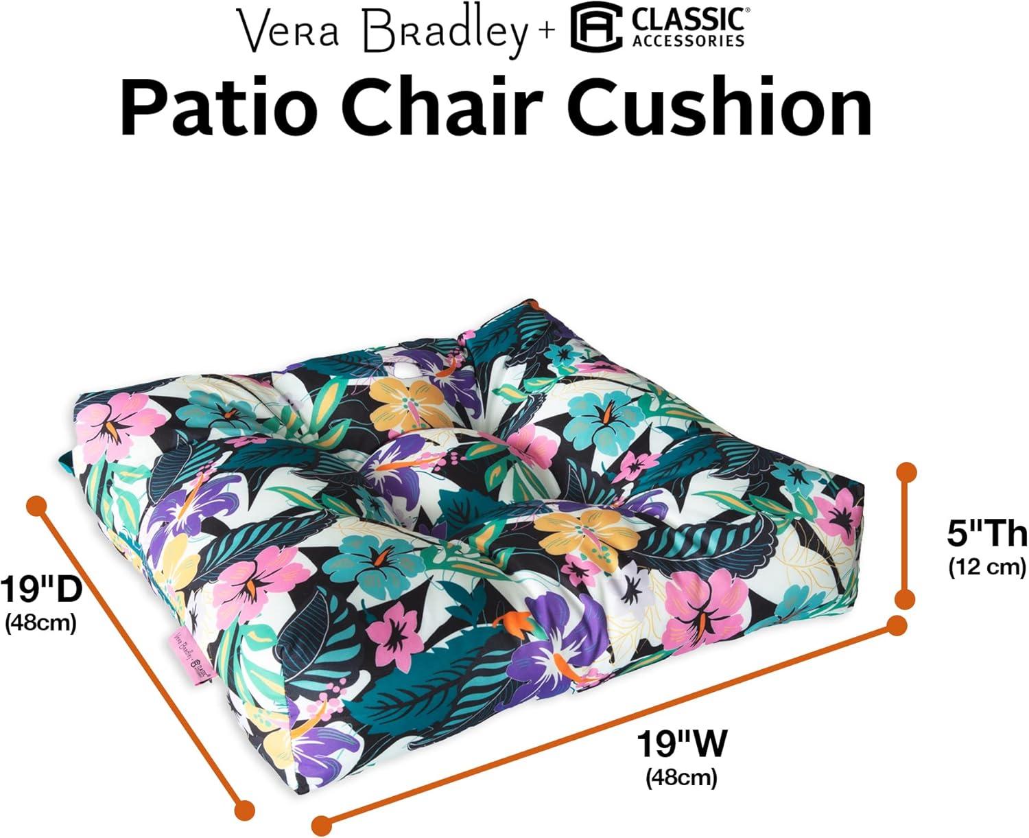 Vera Bradley by Classic Accessories Water-Resistant Patio Chair Cushions
