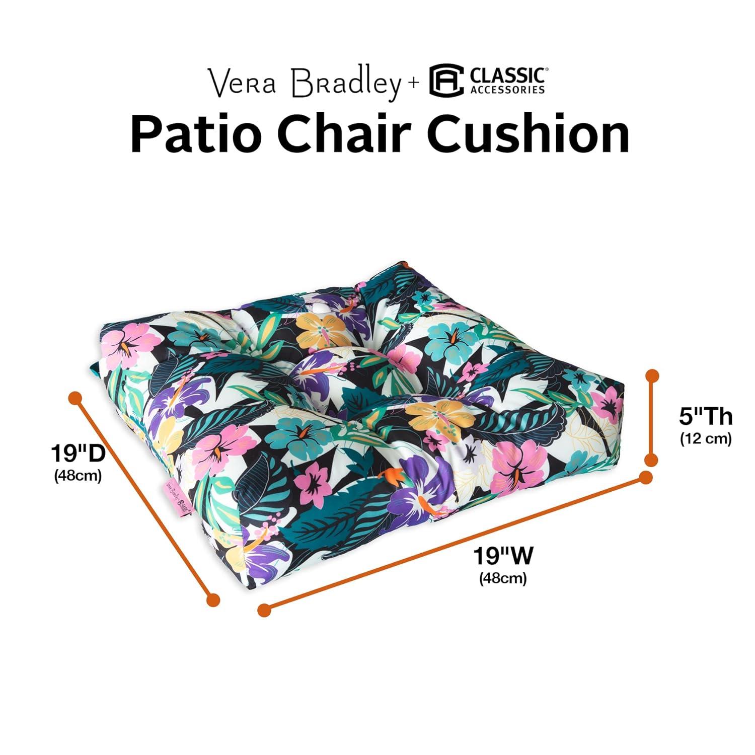 Vera Bradley by Classic Accessories Water-Resistant Patio Chair Cushions