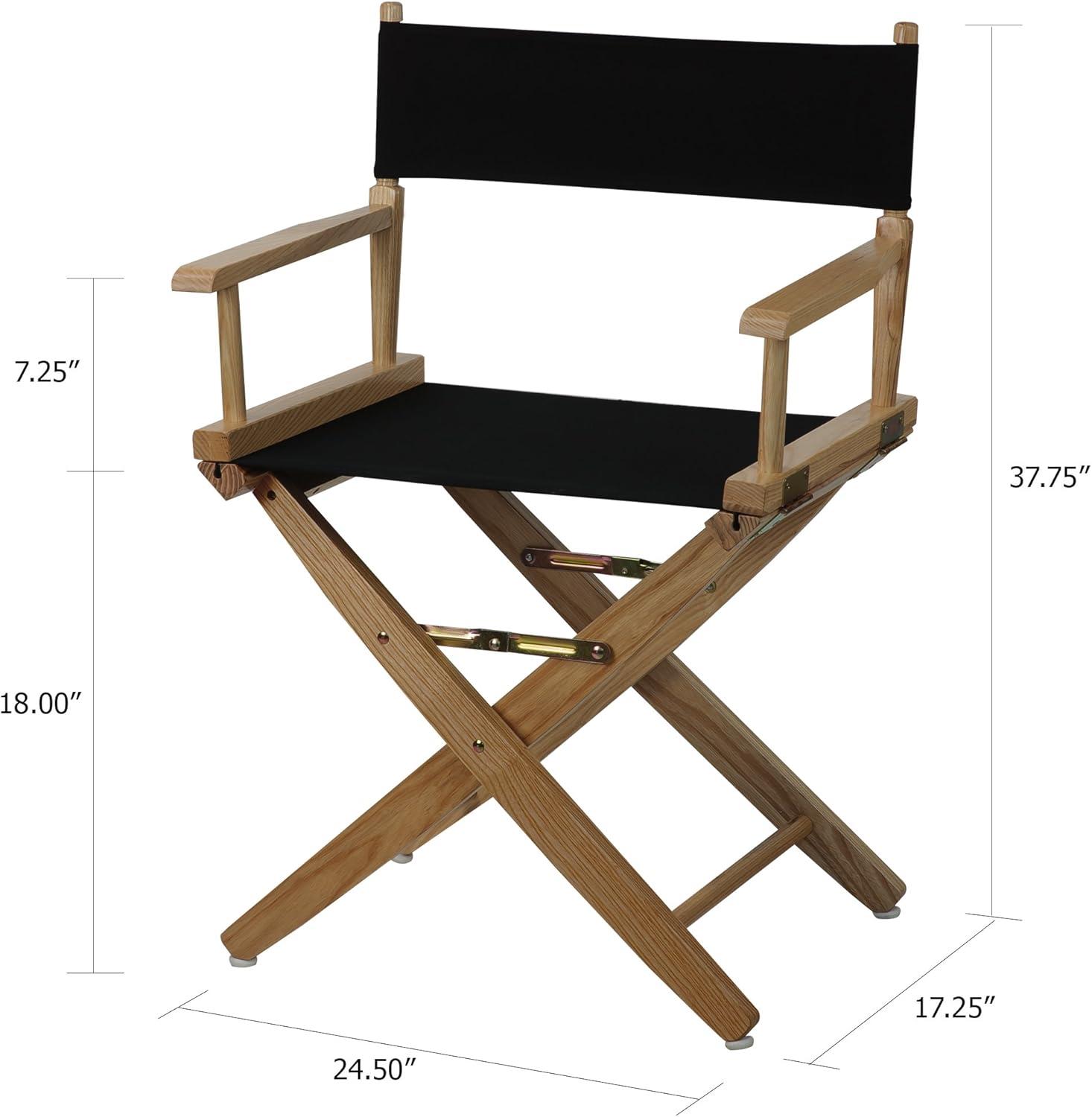 Extra-Wide Premium 18 in. Hardwoods Standard Height Directors Chair