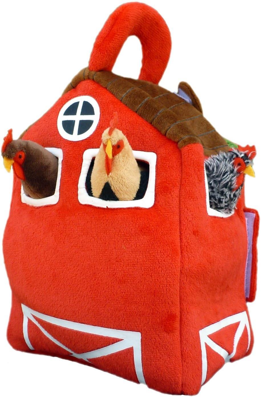 Adore 12" Hen House Chicken Coop Plush Stuffed Animal Playset