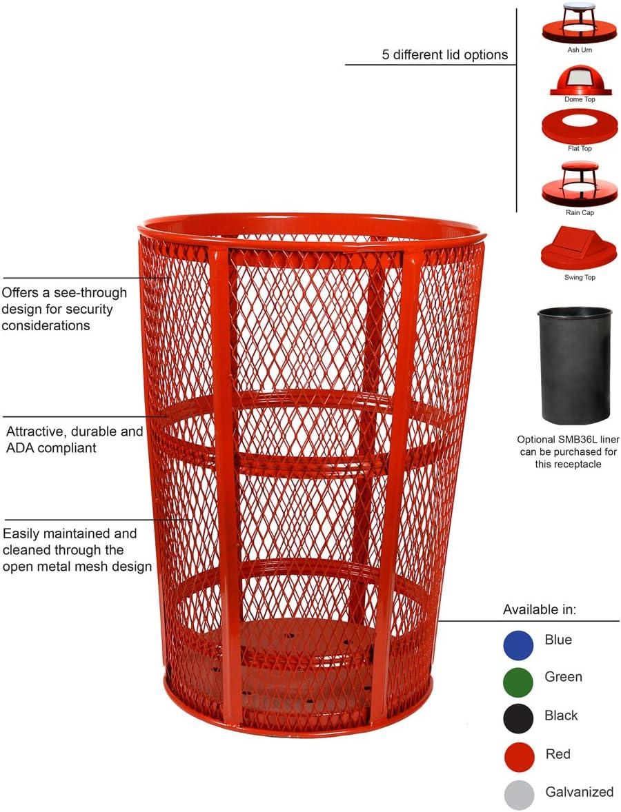 Witt Steel Open Trash Can - 48 Gallons