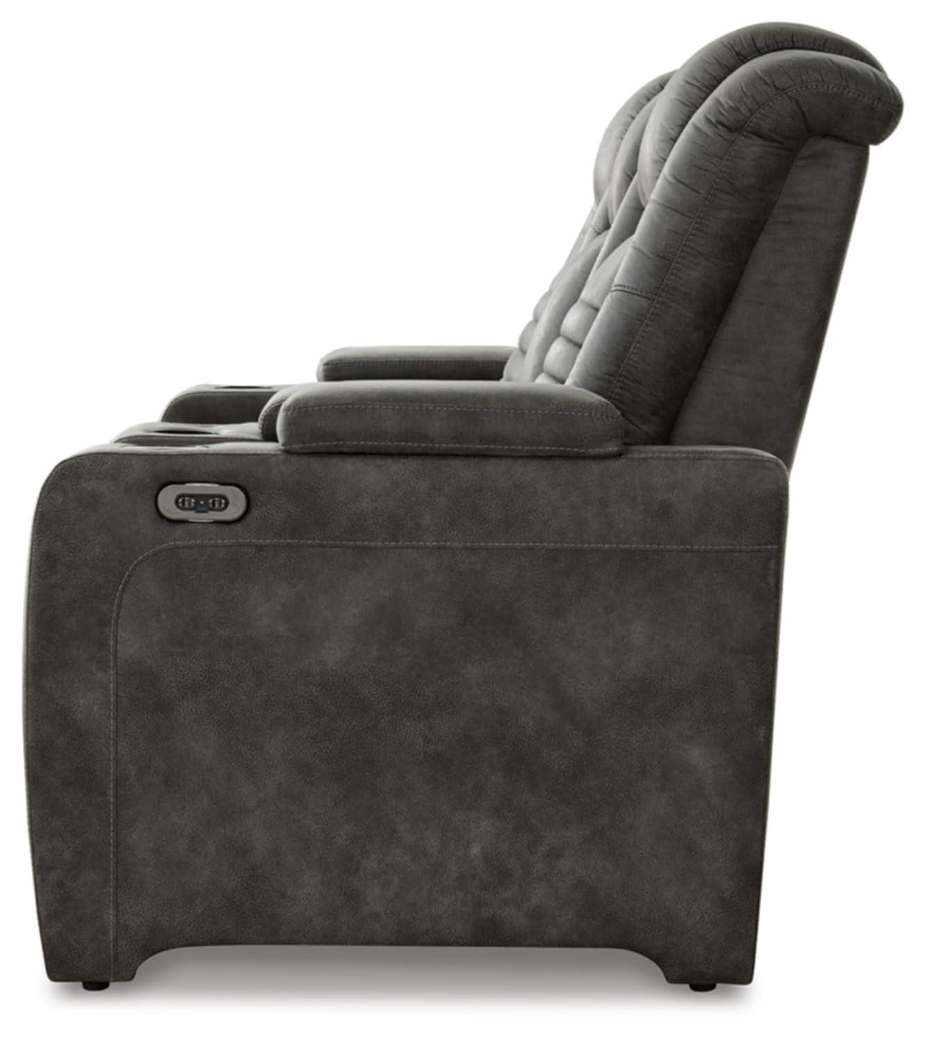 Jacobe 72'' Faux Leather Power Reclining Loveseat
