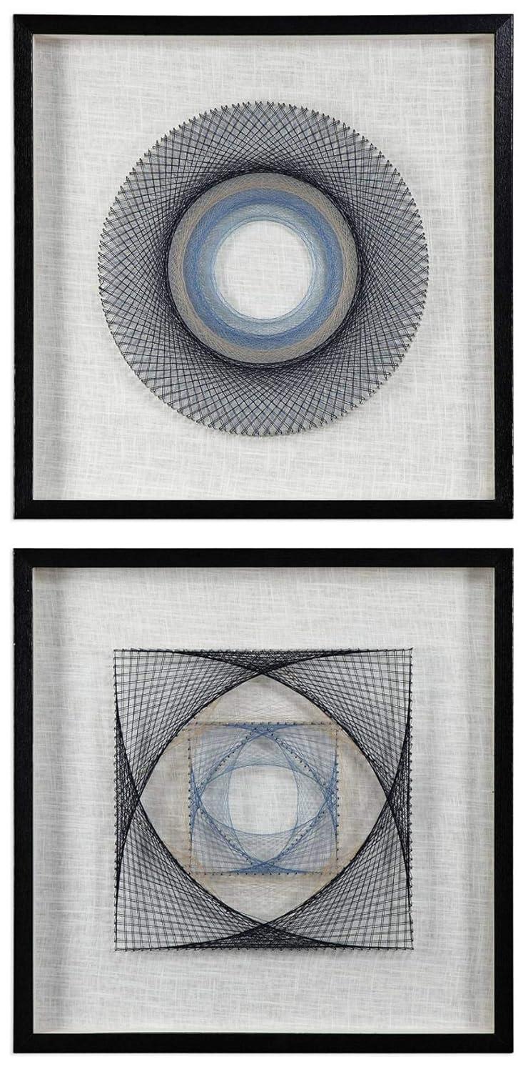 Uttermost String Duet 2-Piece 23 3/4" Square Framed Wall Art Set