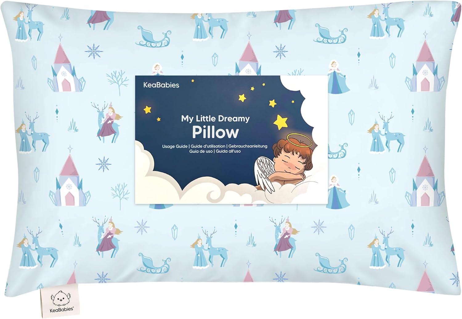 Enchanted Frost Hypoallergenic Polyester Toddler Pillow with Pillowcase