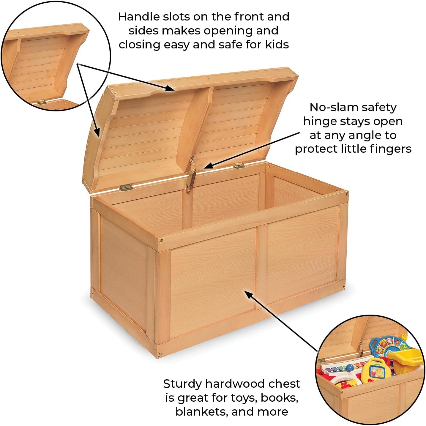 Badger Basket Hardwood Barrel Top Toy Chest