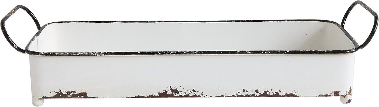 Creative Co-Op Decorative Rectangle Distressed Metal Tray