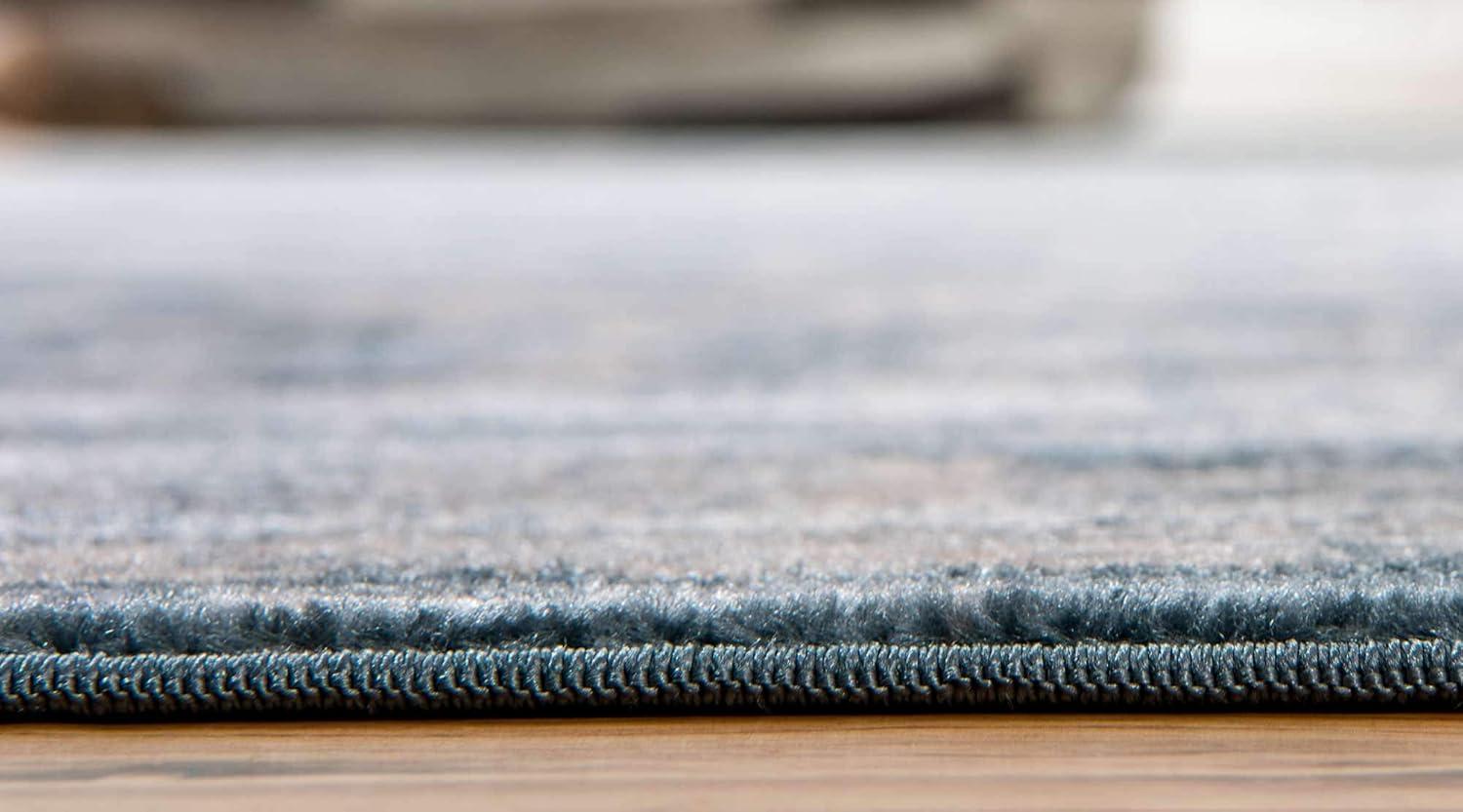 Unique Loom Paris Collection Area Rug - Louisa (7' 1" x 10' Rectangle Dark Gray/Beige)