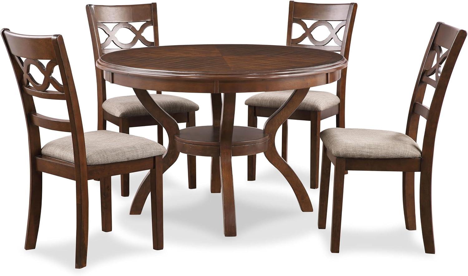 Adreanna 5 - Piece Solid Wood Top Dining Set