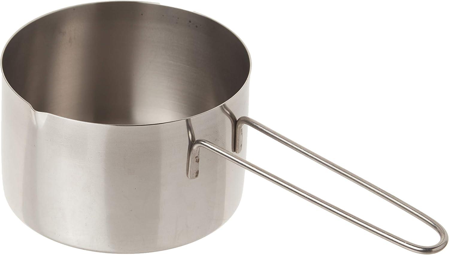 American METALCRAFT, Inc. MCW200 2-Cup Stainless Steel Measuring Cup with Wire Loop Handle, Silver