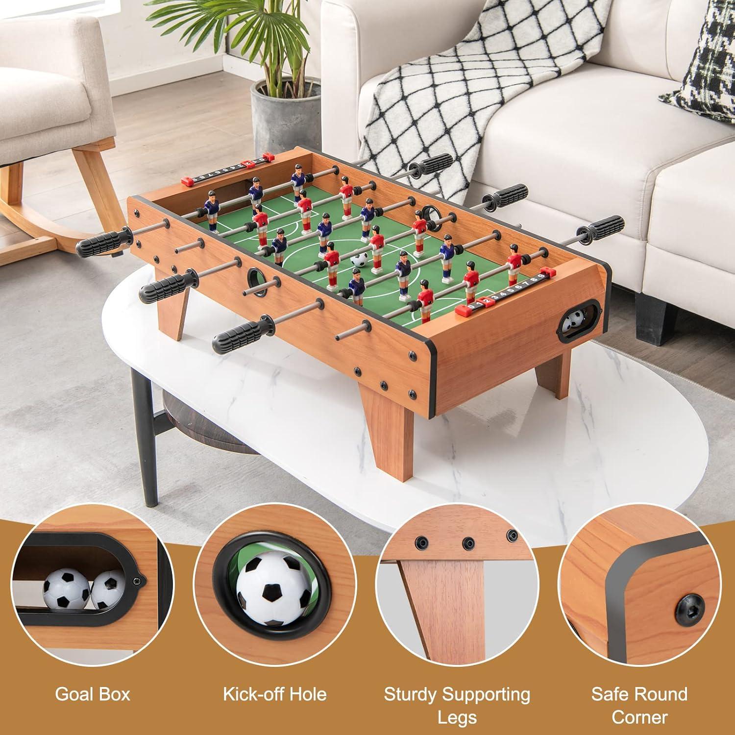 Costway 27'' Foosball Table Competition Game Room Soccer football Sports Indoor w/ Legs