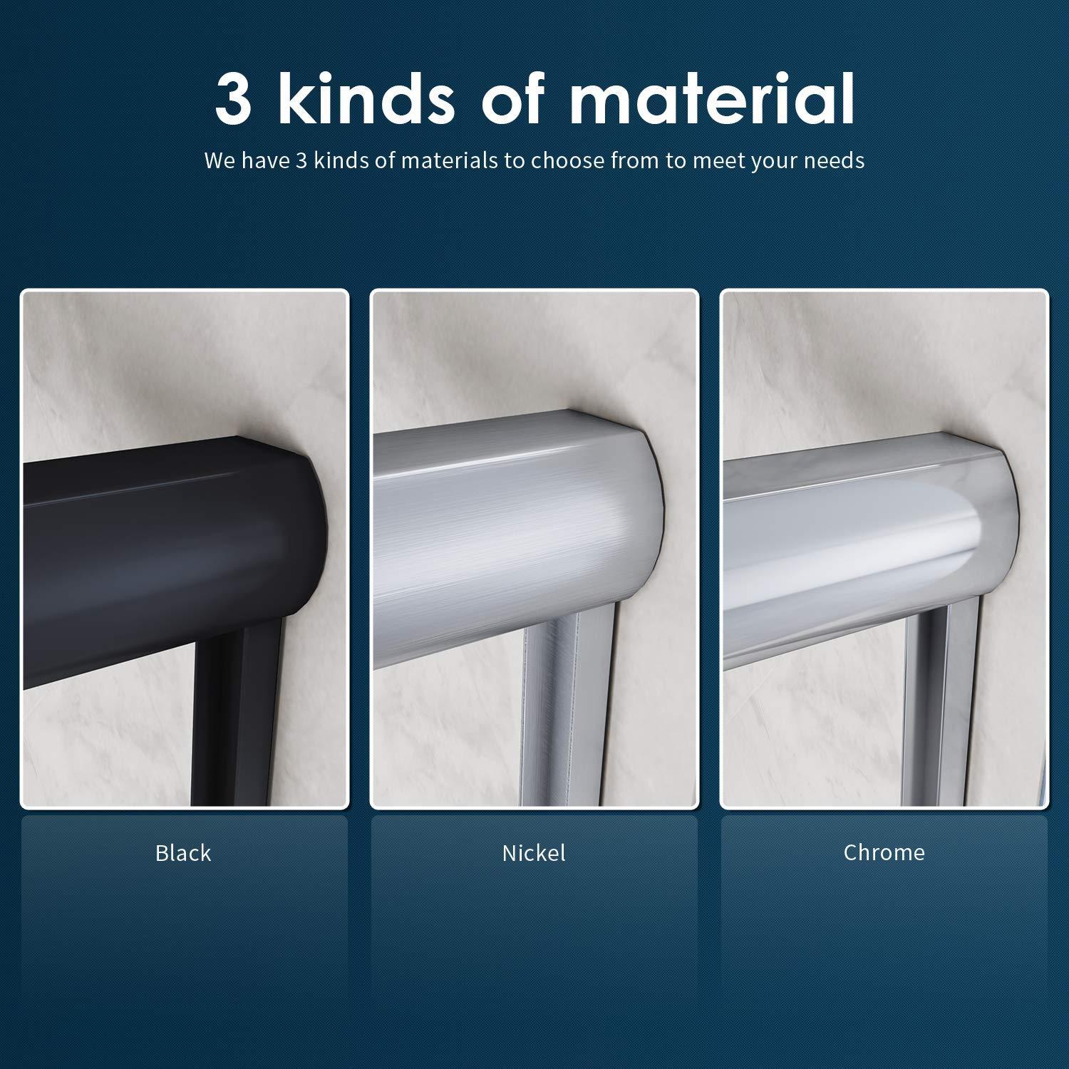 Sunny Shower Semi-Frameless Double Sliding Shower Door 60 in. W x 72 in. H in Black