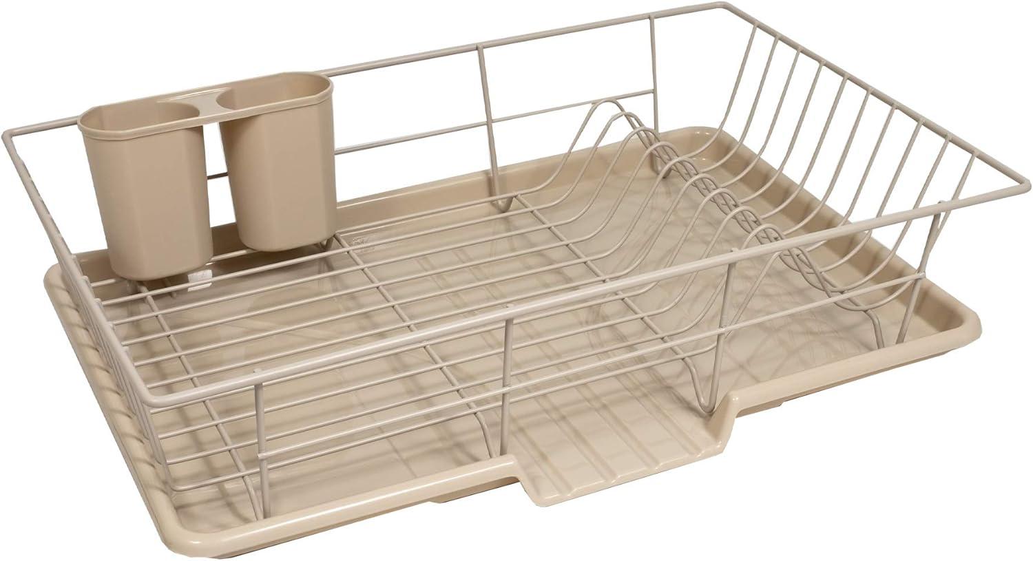 Steel 3-Piece Countertop Dish Drainer by Sweet Home Collection®