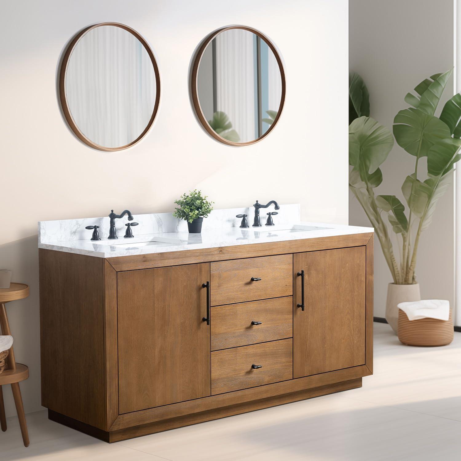 72" Free Standing Double Bathroom Vanity