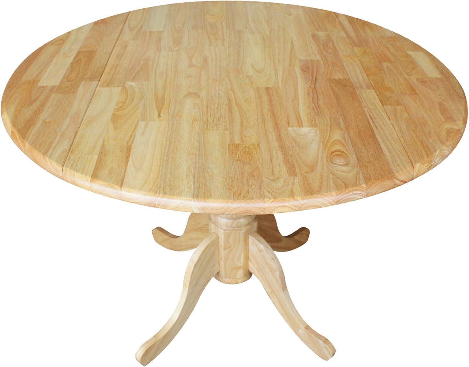 42" Mason Round Dual Drop Leaf Dining Table - International Concepts