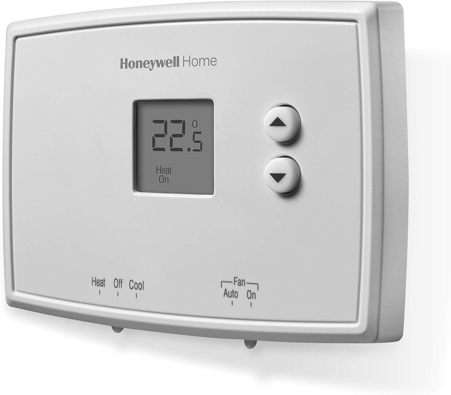 Honeywell Thermostat, Non-Programmable Thermostat, White, RTH111B1024/E1