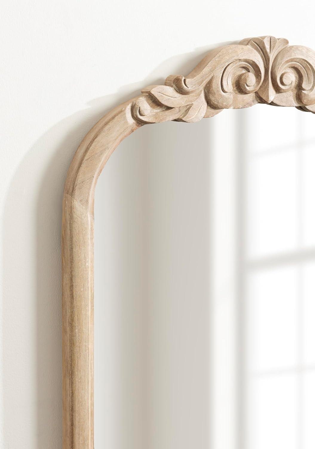 Kate & Laurel All Things Decor 24"x36" Arendahl Wood Arch Mirror