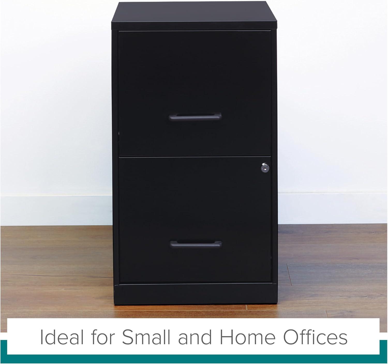 Lorell Soho 14.3'' Wide 2 -Drawer Steel File Cabinet