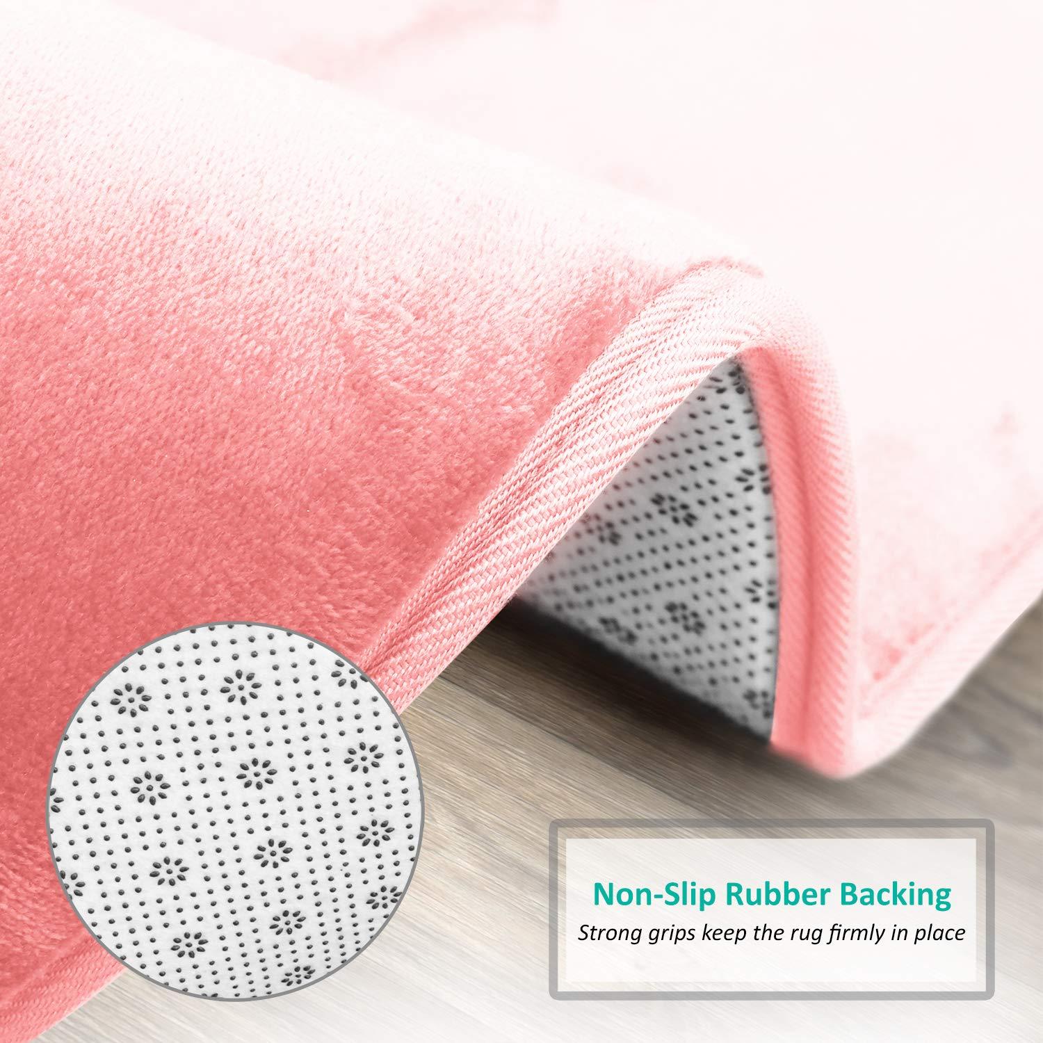 Clara Clark Ultra Soft and Absorbent Memory Foam Bath Rug Set with Non-Slip Backing
