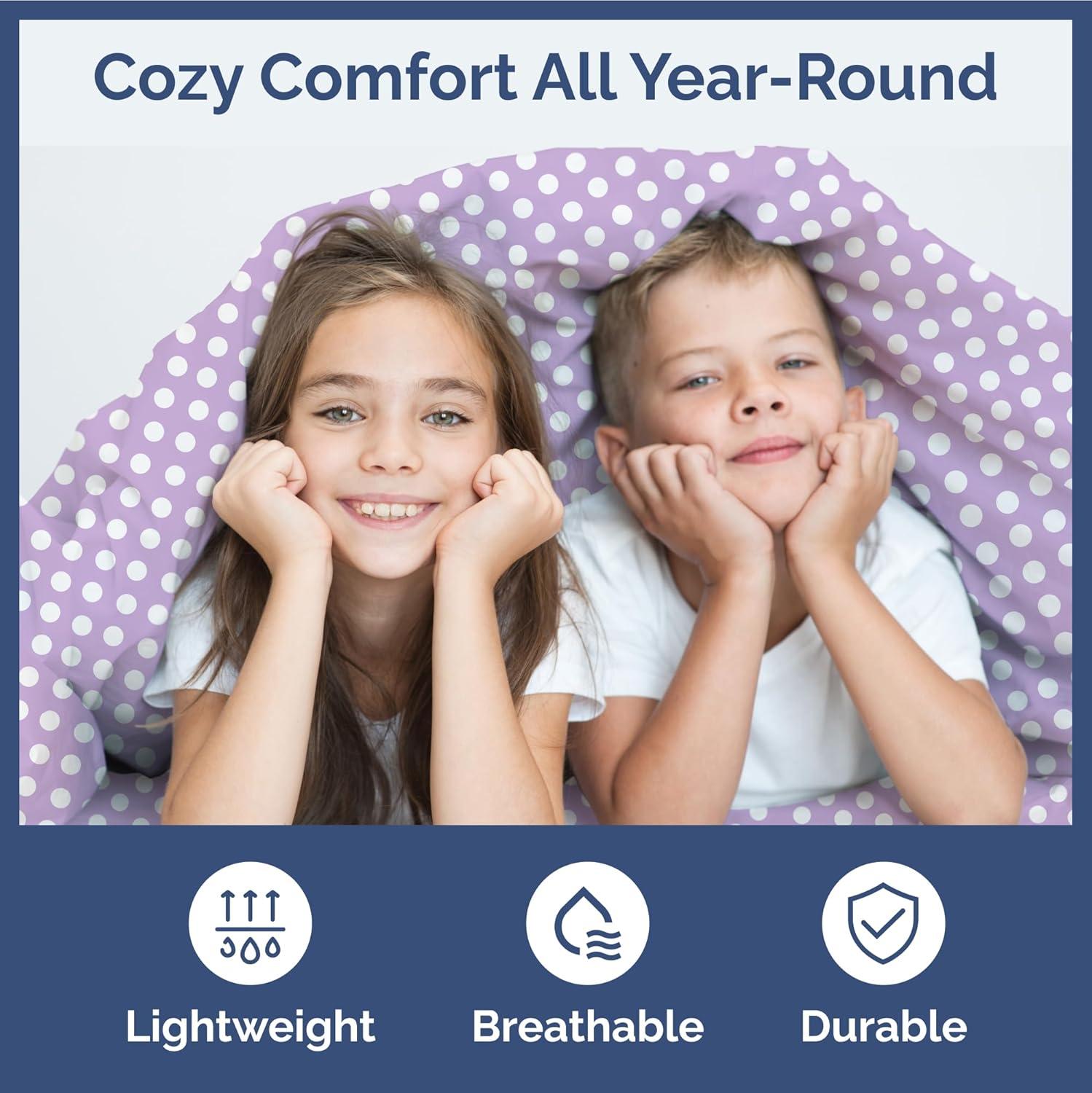 CGK Linens 4 Piece Kids Microfiber Sheet Set - Wrinkle Free - Cute, Cozy, Soft