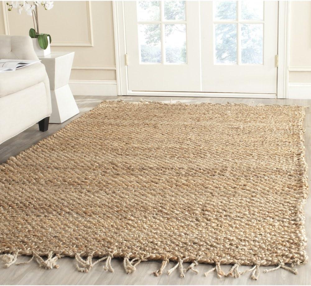 Natural Fiber NF733 Hand Woven Indoor Area Rug - Natural - 4'x4' - Safavieh.