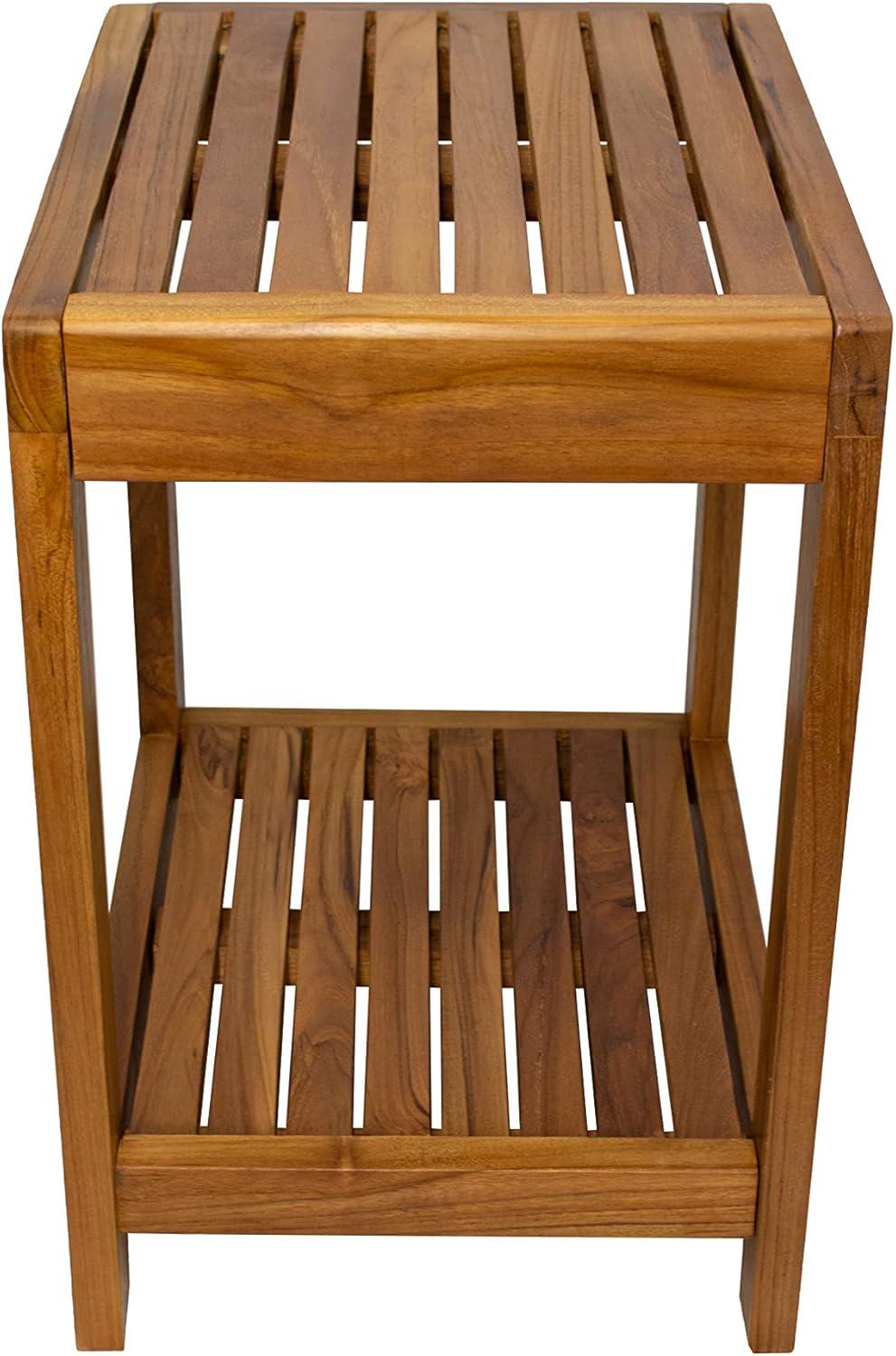 17.7'' W Teak Shower Bench