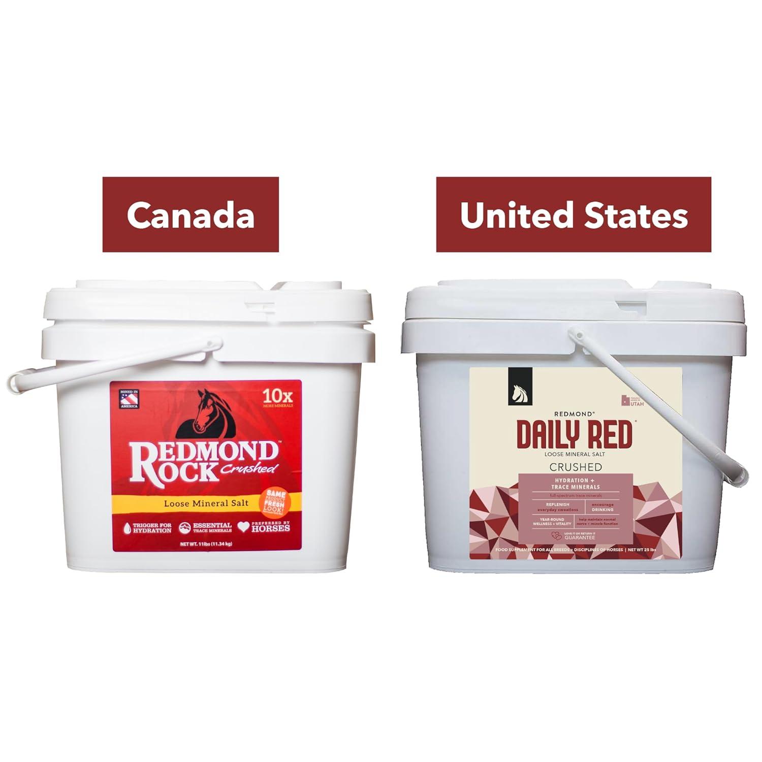 REDMOND Rock Crushed Loose Mineral Salt Electrolyte Supplement for Horses (25 LBS)