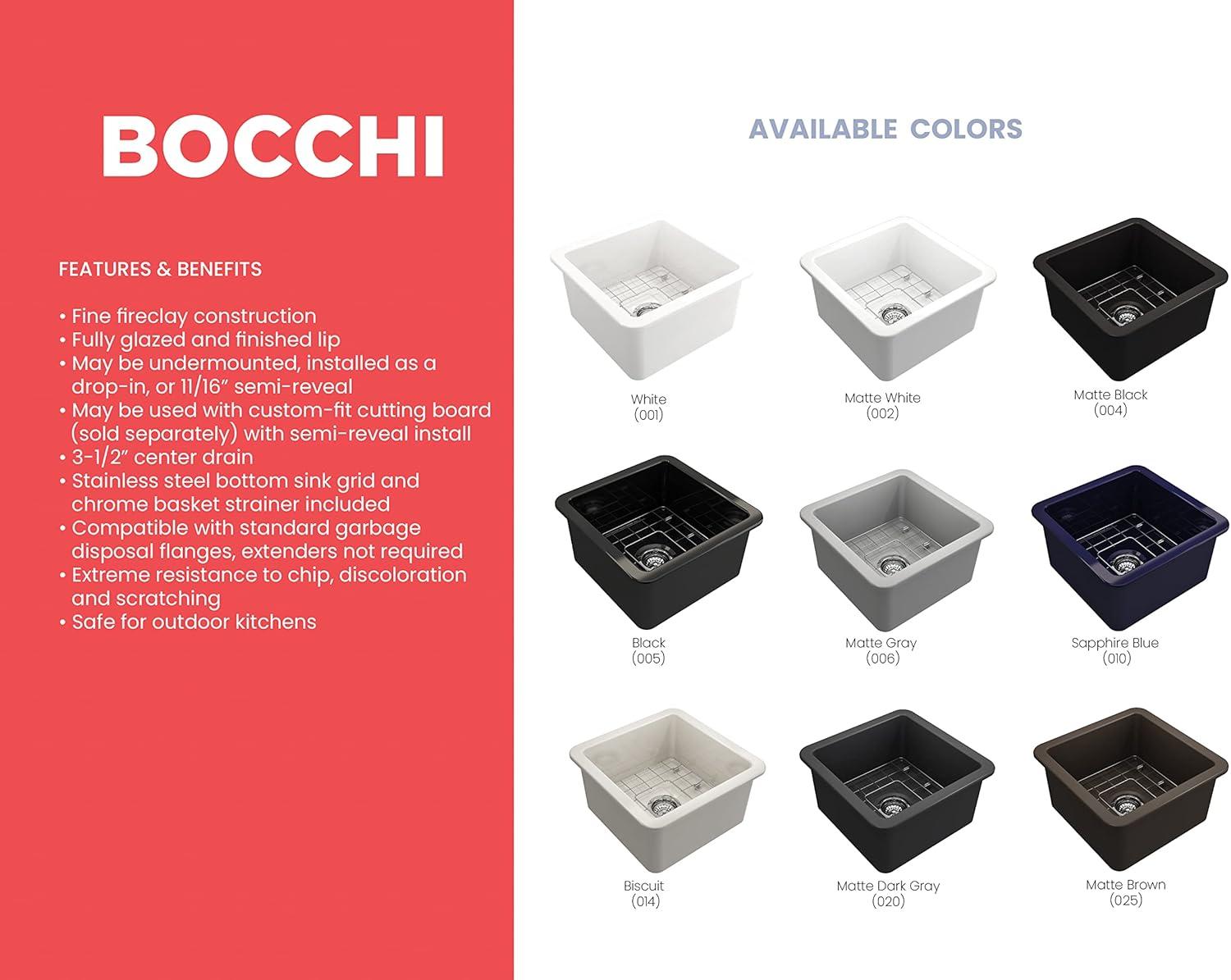 18'' L Fireclay Kitchen Sink