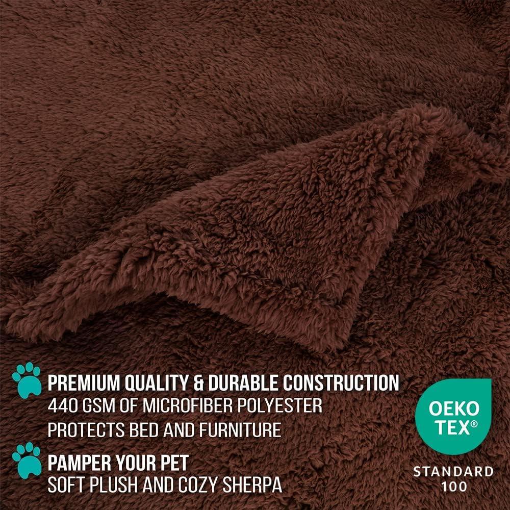 PetAmi Sherpa Fleece Pet Blanket