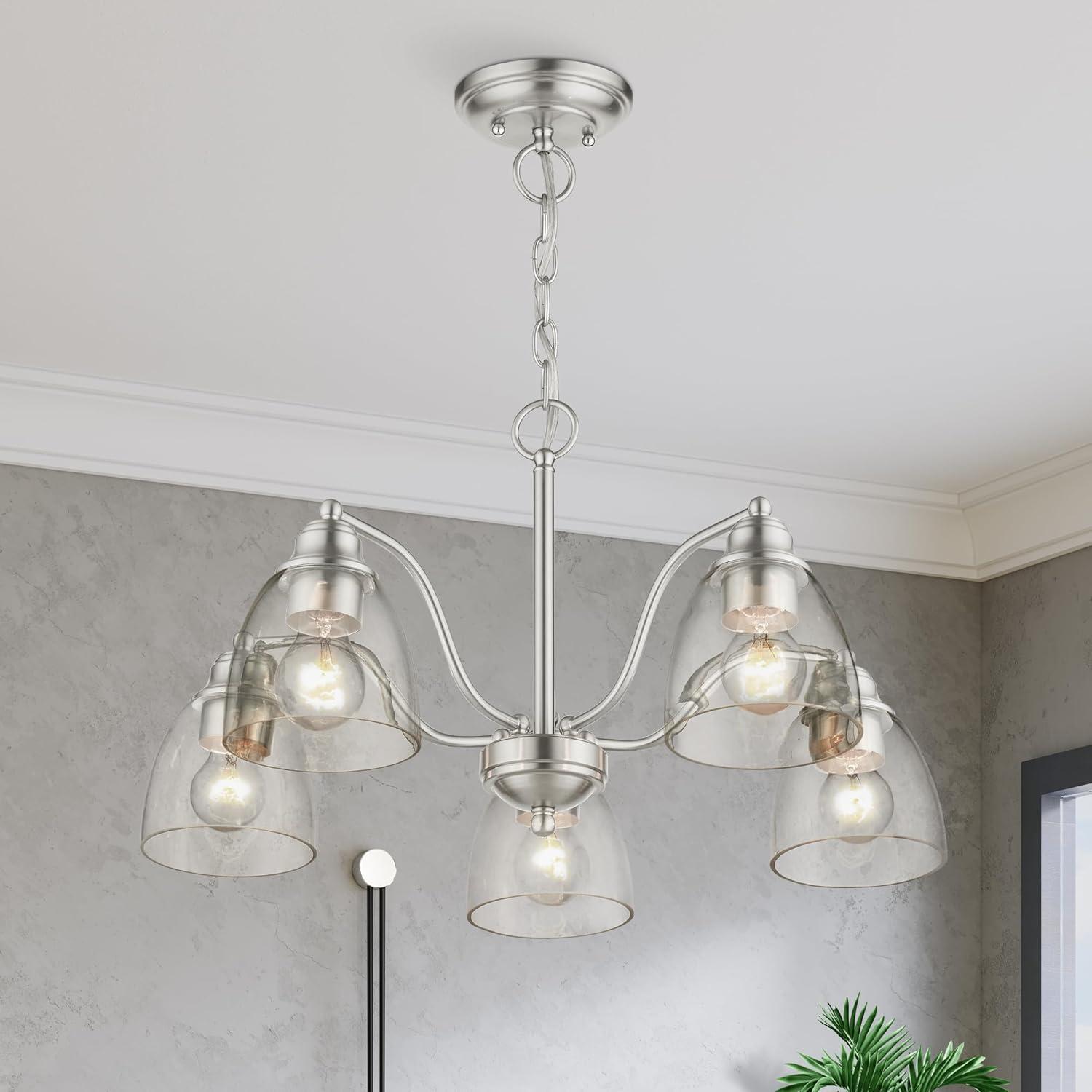 Livex Lighting Montgomery 5 - Light Chandelier in  Brushed Nickel