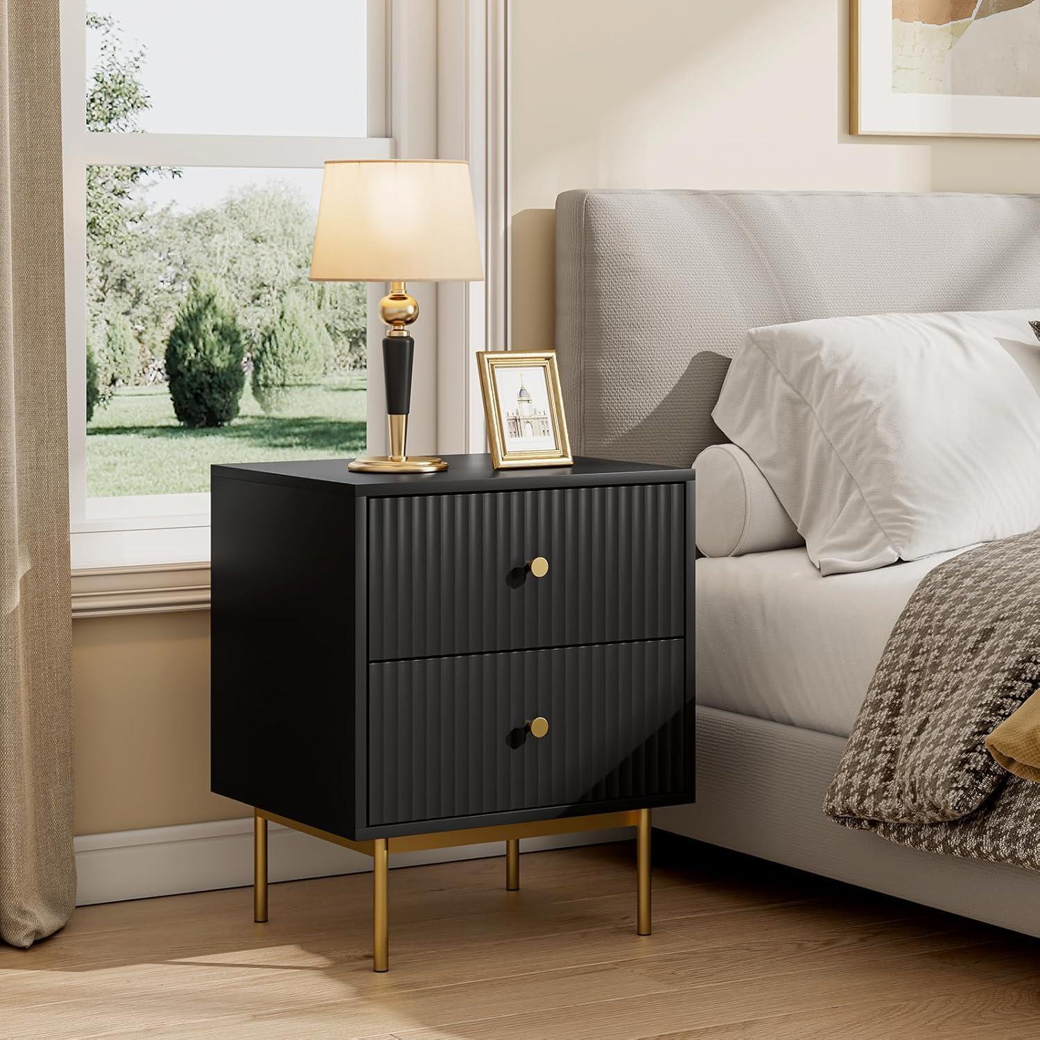 Nightstand With 2 Drawers (Set of 2)