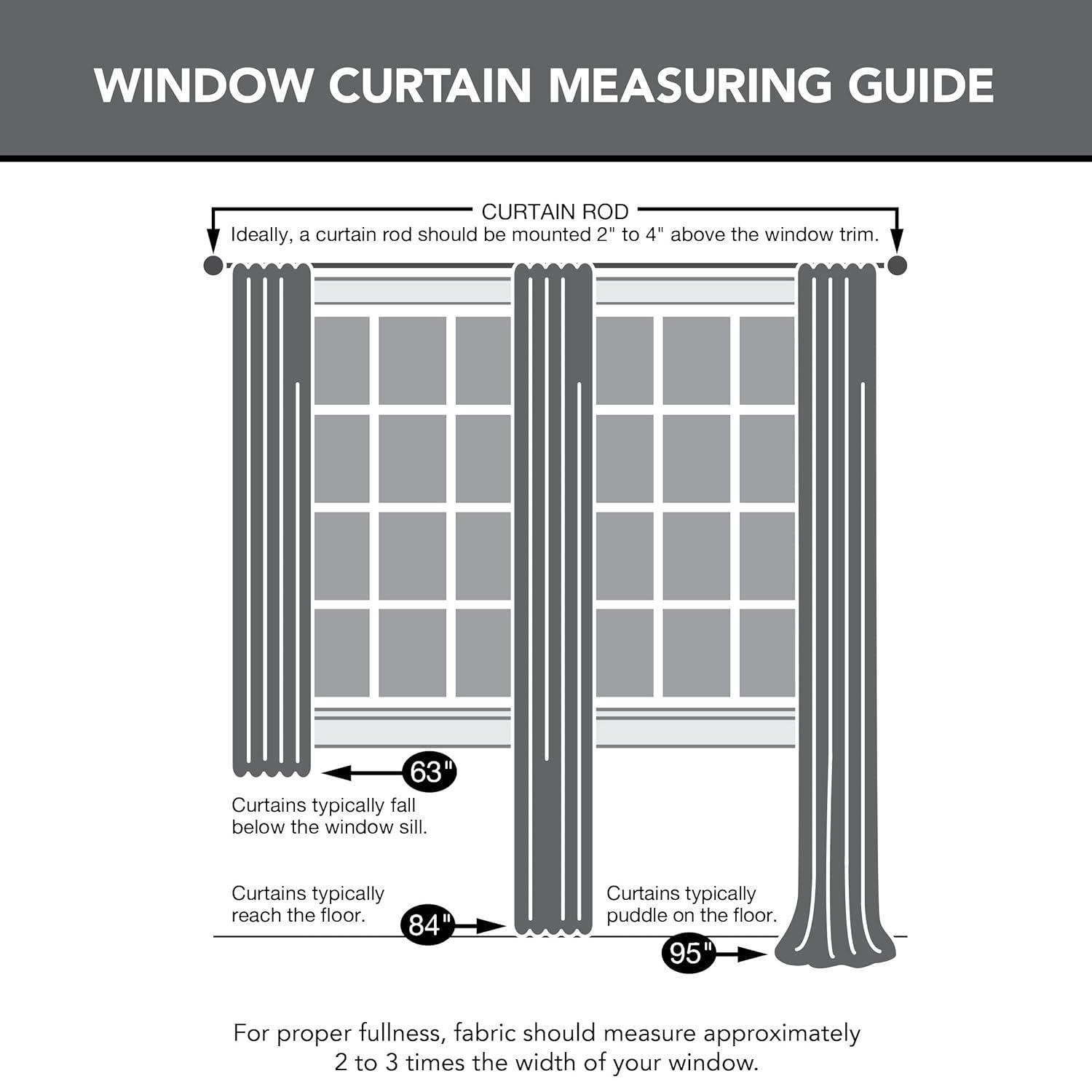 Clean Window Clean Window Aso Twill Stripe Anti-Dust Linen Blend Sheer Curtain Panel
