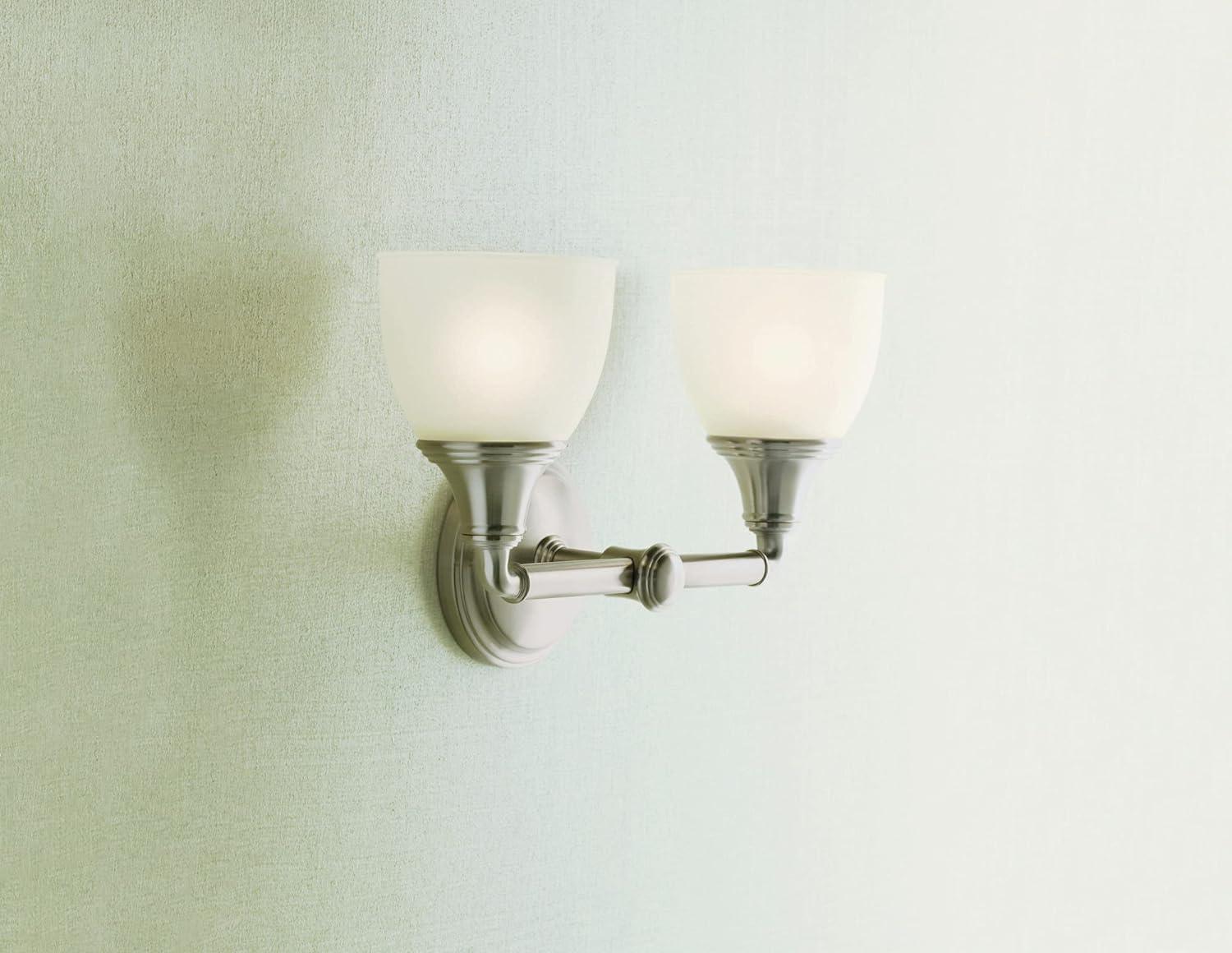 Devonshire 2 Light Indoor Bathroom Vanity Light Fixture, Position Facing Up or Down, UL Listed