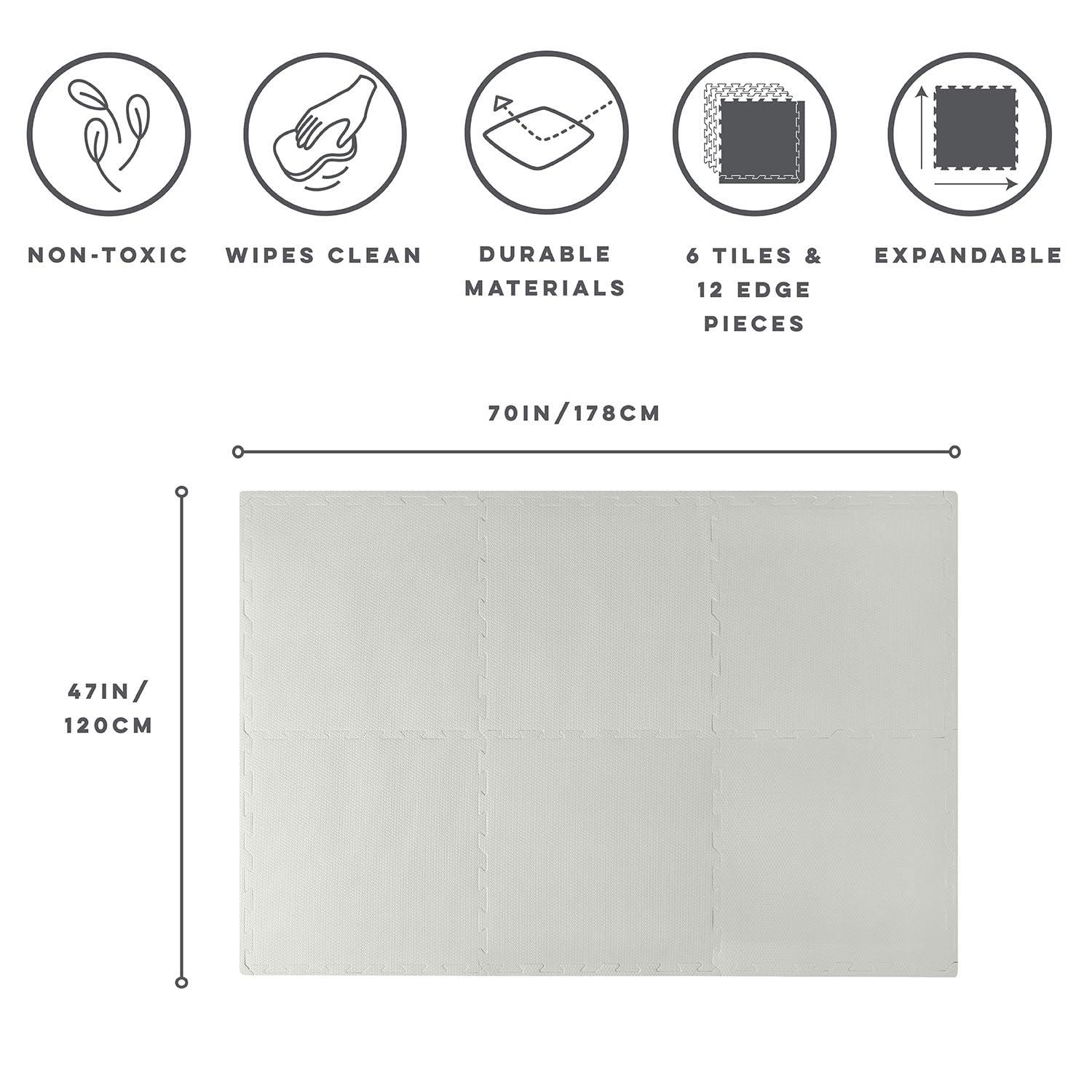 3 Sprouts 3 Sprouts - Foam Puzzle Mat for Baby and Kids