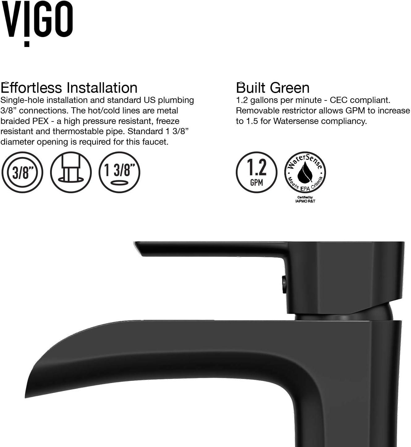 Niko 11" H Single Handle Vessel Sink Bathroom Faucetwith Pop-up Drain