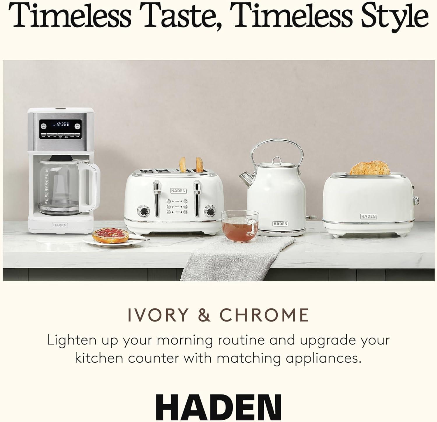 HADEN Generous Brew White 14-Cup Drip Coffee Maker