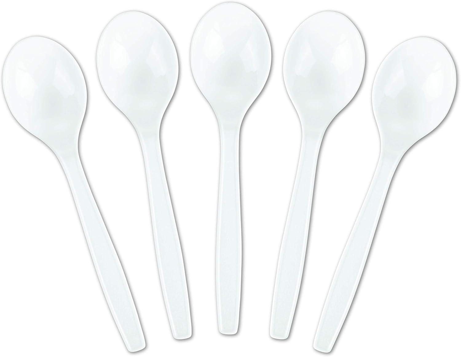 Uxcell 50Pack Plastic Measuring Spoons Powder Scoops Spoon Kitchen Spoons, 1g White