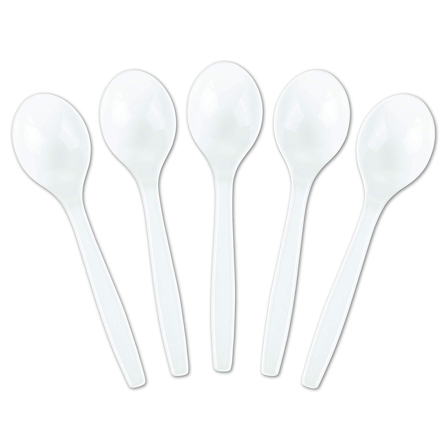 Uxcell 50Pack Plastic Measuring Spoons Powder Scoops Spoon Kitchen Spoons, 1g White