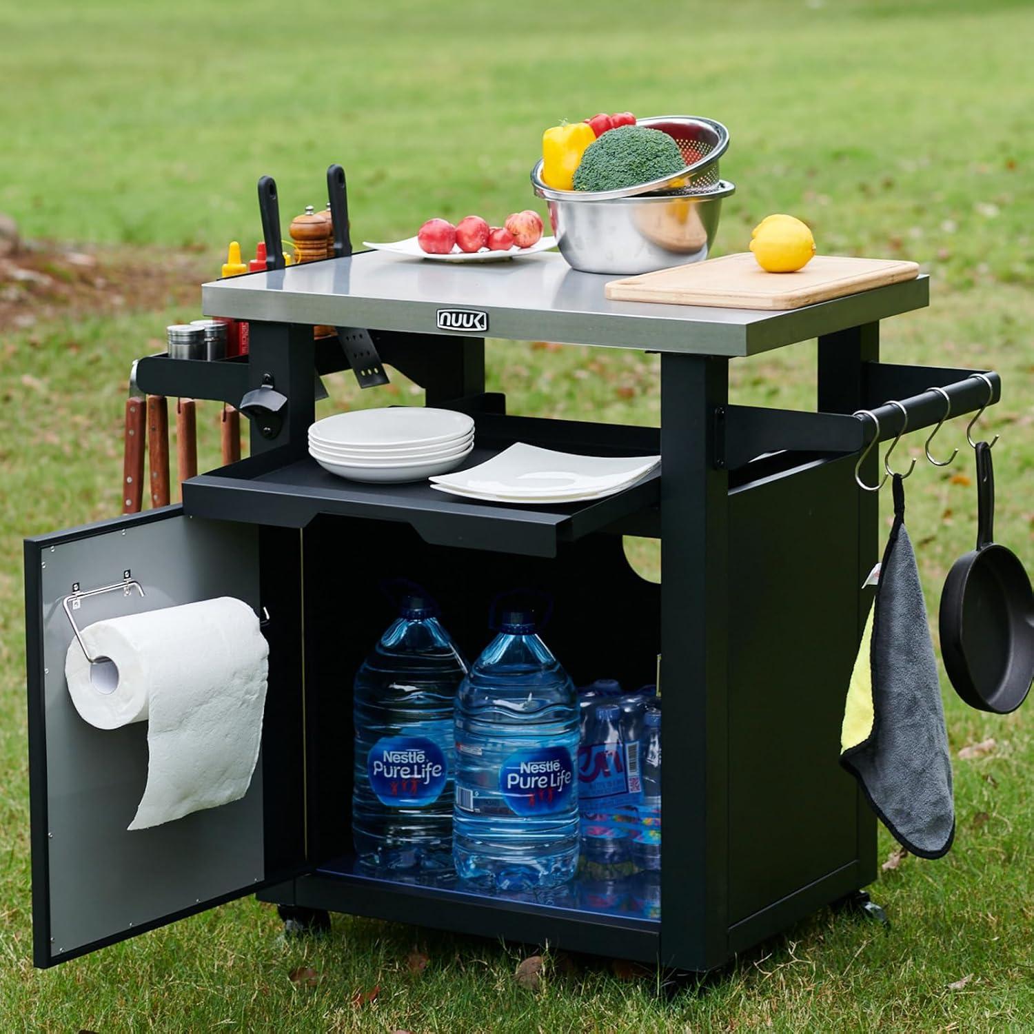 NUUK Deluxe 30IN BBQ Grill Serving Cart